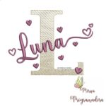 Matriz de Bordado -  nome Luna