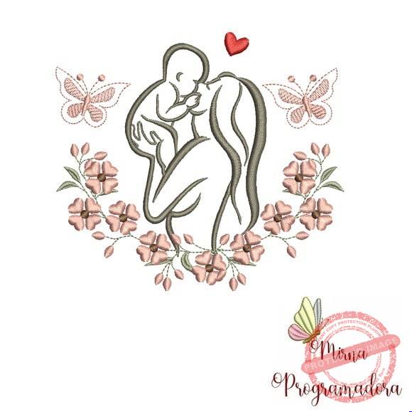 matriz-de-bordado-mae-e-bebe-singer Matriz de Bordado - Mãe e Bebe - Imagem 1