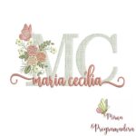 Matriz de Bordado - Maria Cecília (fazemos Qualquer Nome)