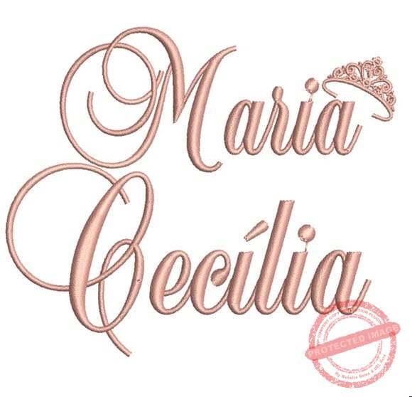 matriz-de-bordado-maria-cecilia-fazemos-qualquer-nome-costura Matriz de Bordado - Maria Cecília (fazemos Qualquer Nome) - Imagem 1