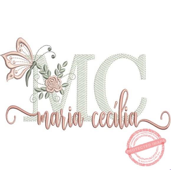 matriz-de-bordado-maria-cecilia-fazemos-qualquer-nome-design Matriz de Bordado - Maria Cecília (fazemos Qualquer Nome) - Imagem 1