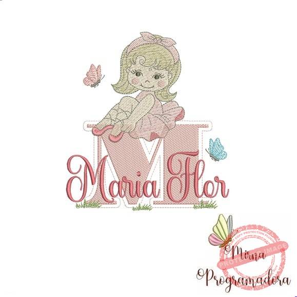 matriz-de-bordado-maria-flor-fazemos-qualquer-nome-matrizes-de-bordado-programadora-mirna Matriz de Bordado - Maria Flor (fazemos Qualquer Nome) - Imagem 1