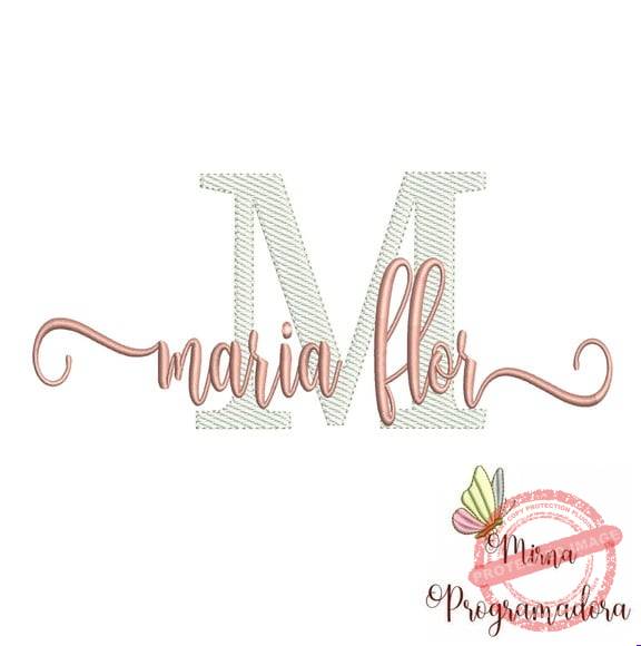matriz-de-bordado-maria-flor-fazemos-qualquer-nome-pattern Matriz de Bordado - Maria Flor (fazemos Qualquer Nome) - Imagem 1
