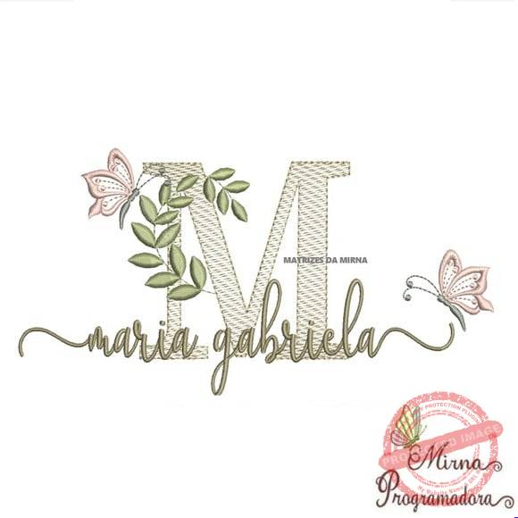 matriz-de-bordado-maria-gabriela-fazemos-qualquer-nome-costura Matriz de Bordado - Maria Gabriela (fazemos Qualquer Nome) - Imagem 1