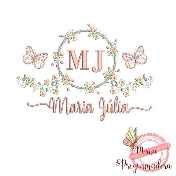 matriz-de-bordado-maria-julia-fazemos-qualquer-nome-bordado Matriz de Bordado - Maria Júlia (fazemos Qualquer Nome) - Imagem 1