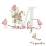 matriz de bordado maria liz