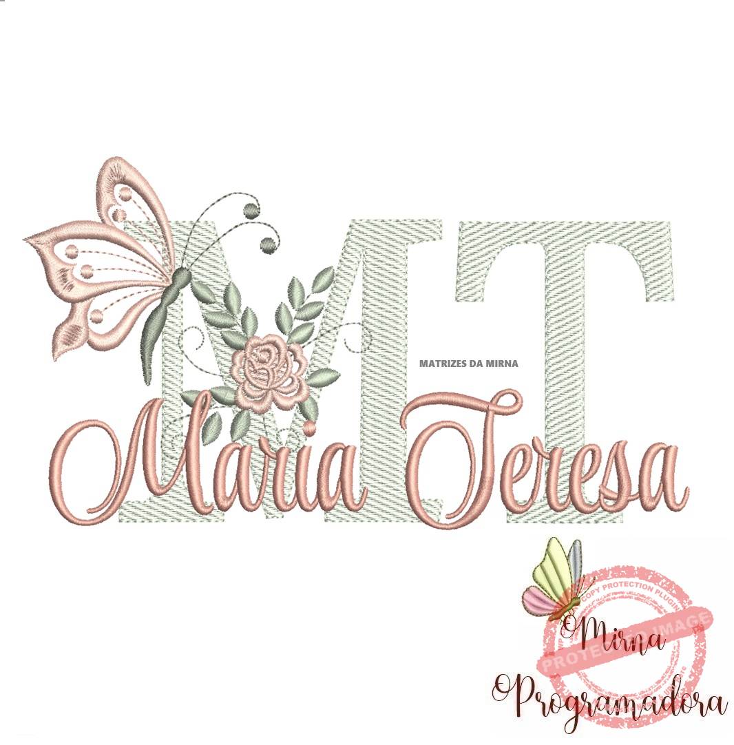 matriz de bordado Maria Teresa