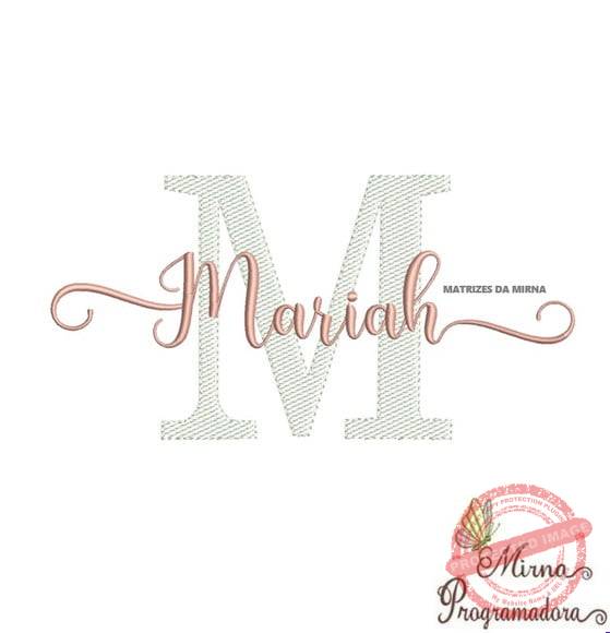 matriz-de-bordado-mariah-fazemos-qualquer-nome-sewing Matriz de Bordado - Mariah (fazemos Qualquer Nome) - Imagem 1