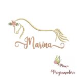 Matriz de Bordado - Marina (fazemos Qualquer Nome)