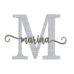 Matriz de Bordado - Marina (fazemos Qualquer Nome)