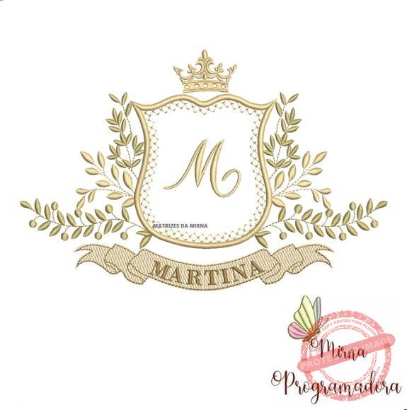 matriz-de-bordado-martina-fazemos-qualquer-nome-brother Matriz de Bordado Moldura Arabesco Martina para bordar - Imagem 1