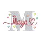 Matriz de Bordado - Maya (fazemos Qualquer Nome)