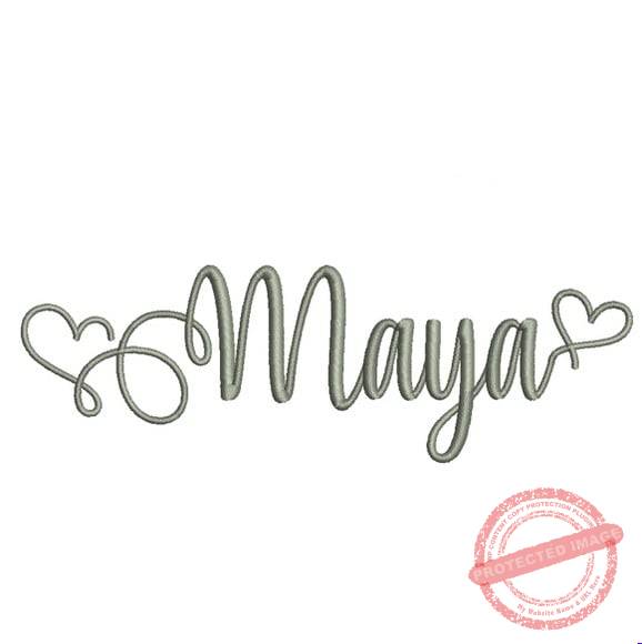 matriz-de-bordado-maya-fazemos-qualquer-nome-elna Matriz de Bordado - Maya (fazemos Qualquer Nome) - Imagem 1