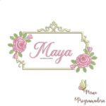 Matriz de Bordado - Maya (fazemos Qualquer Nome)