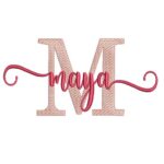 Matriz De Bordado - Maya (fazemos Qualquer Nome)