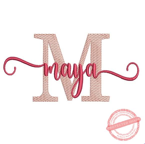matriz-de-bordado-maya-fazemos-qualquer-nome-jef Matriz De Bordado - Maya (fazemos Qualquer Nome) - Imagem 1