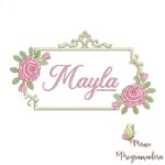 Matriz de Bordado - Mayla (fazemos Qualquer Nome)