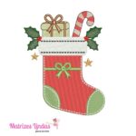 Matriz de Bordado Meia de Natal