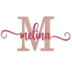 Matriz de Bordado - Melina (fazemos Qualquer Nome)