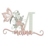 Matriz de Bordado - Melina (fazemos Qualquer Nome)