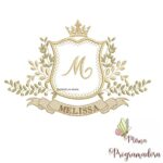 Matriz de Bordado Moldura Arabesco Melissa para bordar