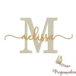 Matriz de Bordado - Melissa (fazemos Qualquer Nome)