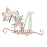 Matriz de Bordado - Melissa (fazemos Qualquer Nome)