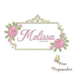 Matriz de Bordado - Melissa (fazemos Qualquer Nome)