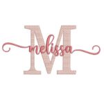 Matriz de Bordado - Melissa (fazemos Qualquer Nome)
