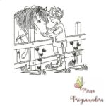 Matriz de Bordado - Menino com Cavalo