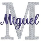 Matriz de Bordado - Miguel (fazemos Qualquer Nome)