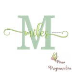 Matriz de Bordado - Miles (fazemos Qualquer Nome)