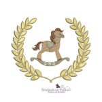 Matriz de Bordado - Moldura Arabesco Cavalinho