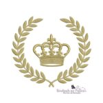 Matriz de Bordado - Moldura Arabesco Coroa