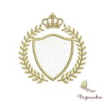 Matriz de Bordado - Moldura Coroa Aplique