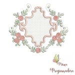 Matriz de Bordado - Moldura de Flores