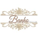 Matriz de Bordado - Moldura Floral Banho Toalha
