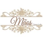 Matriz de Bordado -moldura Floral Mãos Toalha