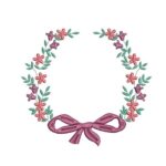 Matriz de Bordado - Moldura Flores