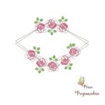 Matriz de Bordado - Moldura Flores