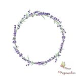 Matriz de Bordado - Moldura Lavanda