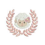 Matriz de Bordado - Moldura Ovelhinha