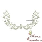 Matriz de Bordado - Moldura Raminho Arabesco