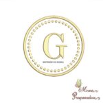 Matriz de Bordado - Moldura Redonda Letra G
