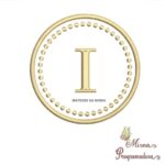 Matriz de Bordado - Moldura Redonda Letra I