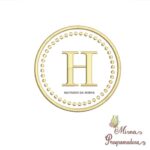 Matriz de Bordado - Moldura Redonda Letra H