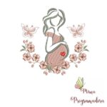 Matriz de Bordado - Mulher Grávida