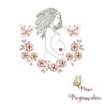 Matriz de Bordado - Mulher Grávida