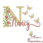 Matriz de Bordado - Nancy (fazemos Qualquer Nome)