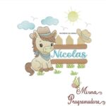 Matriz de Bordado - Nicolas (fazemos Qualquer Nome)